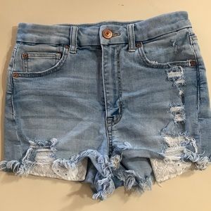 American eagle stretch jeans shorts size 6